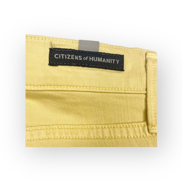 new Posh Citizens of Humanity ★ Cropped Stretch Jeans ★ Butter Yellow ★ 24 00 - Picture 9 of 16